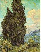 Vincent Van Gogh Cypresses oil painting picture wholesale